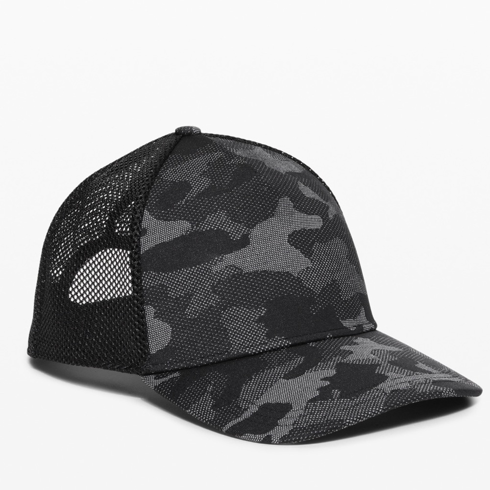 Lulu Lemon Commission Hat Variegated Mesh Black